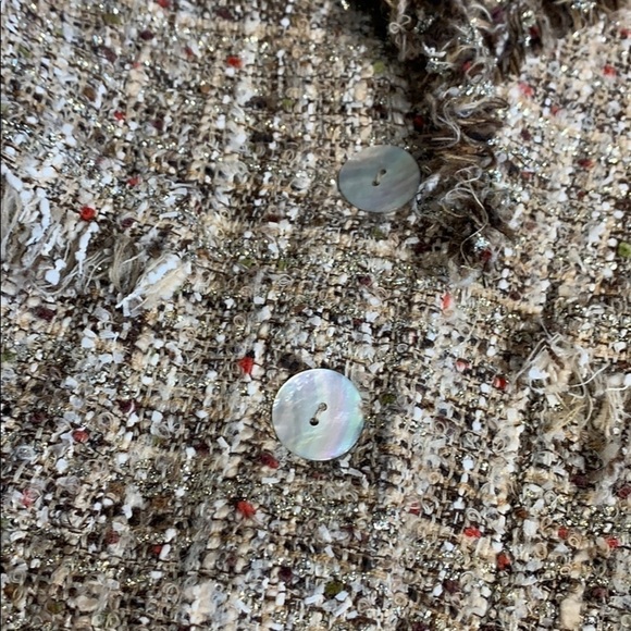 Avenue Montaigne Paris Tweed Wool Mohair Alpaga blazer jacket preppy nwot small - Picture 4 of 12